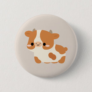 Guernsey-koe Ronde Button 5,7 Cm