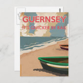 Guernsey locomotief briefkaart (Voorkant / Achterkant)