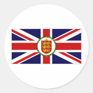 Guernsey luitenant-gouverneur Flag Ronde Sticker