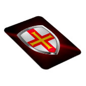 Guernsey Metallic Emblem Magneet (Rechterzijde)