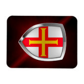 Guernsey Metallic Emblem Magneet (Horizontaal)