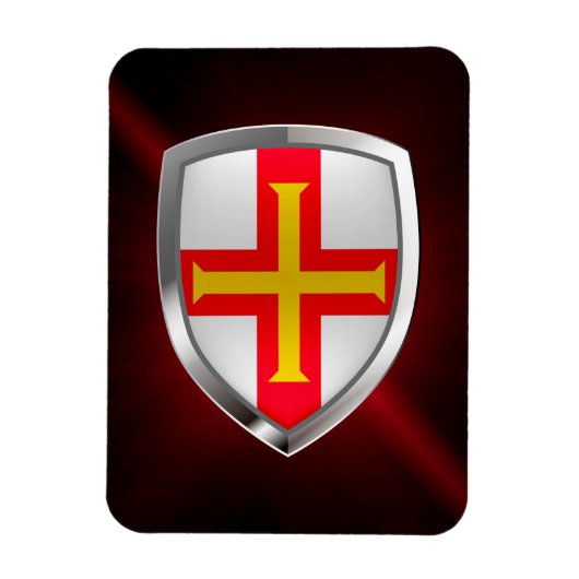 Guernsey Metallic Emblem Magneet (Verticaal)