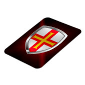 Guernsey Metallic Emblem Magneet (Linkerzijde)
