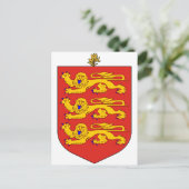 Guernsey - Officieel wapenschild, heraldry-symbool Briefkaart (Staand voorkant)