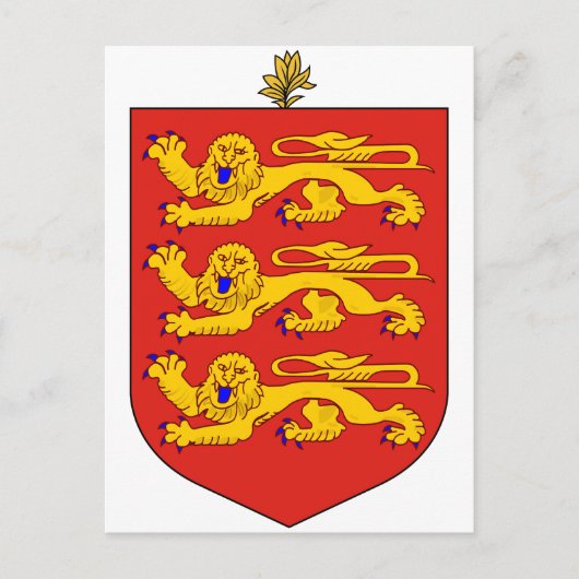 Guernsey - Officieel wapenschild, heraldry-symbool Briefkaart (Voorkant)