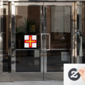 Guernsey Raamsticker (Kantoordeur)