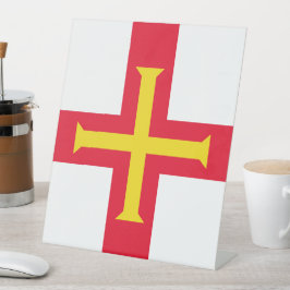 Guernsey Reclamebord Met Voetstuk