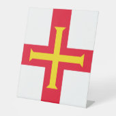 Guernsey Reclamebord Met Voetstuk (Voorkant)