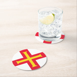 Guernsey Ronde Kartonnen Onderzetter