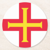 Guernsey Ronde Kartonnen Onderzetter (Voorkant)