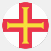 Guernsey Ronde Sticker (Voorkant)