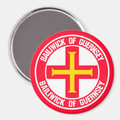 Guernsey Round Emblem Magneet (Voorkant / Achterkant)