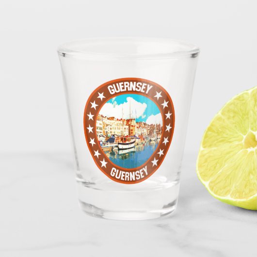 Guernsey Shot Glas (Voorkant)