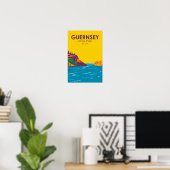 Guernsey State Park Wyoming Retro  Poster (Thuiskantoor)