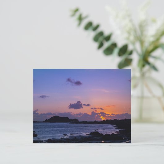 Guernsey Sunset Briefkaart (Staand voorkant)
