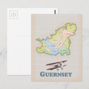 Guernsey vintage kaart