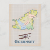Guernsey vintage kaart (Voorkant)