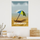Guernsey vintage-poster poster (Keuken)
