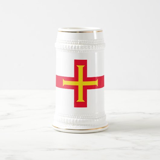 Guernsey vlag bierpul (Center)