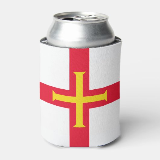 Guernsey Vlag Blikjeskoeler (Blikje Voorkant)