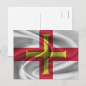 Guernsey Vlag Briefkaart (Voorkant / Achterkant)