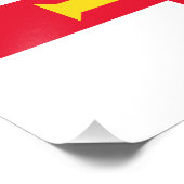 Guernsey vlag foto afdruk (Hoek)