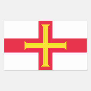 Guernsey Vlag GG Rechthoekige Sticker