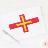 Guernsey Vlag GG Rechthoekige Sticker (Envelop)