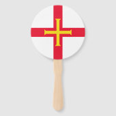 Guernsey vlag handwaaier (Achterkant)
