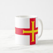 Guernsey Vlag Keramische Mok (Voorkant rechts)
