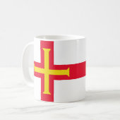 Guernsey Vlag Keramische Mok (Voorkant links)