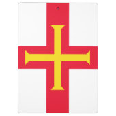 Guernsey vlag klembord (Achterkant)