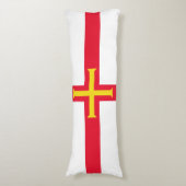 Guernsey vlag lichaamskussen (Voorkant Verticaal)