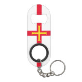 Guernsey Vlag Mini Flessenopener (Achterkant)