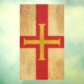 Guernsey vlag ontwerp raamsticker (Vel 3)