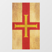 Guernsey vlag ontwerp raamsticker (Vel)