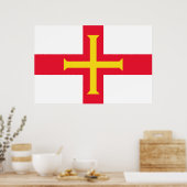 Guernsey vlag poster (Keuken)