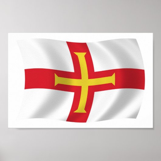 Guernsey Vlag Poster Print (Voorkant)
