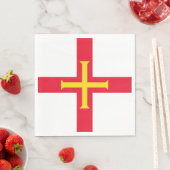 Guernsey vlag servet (Insitu)