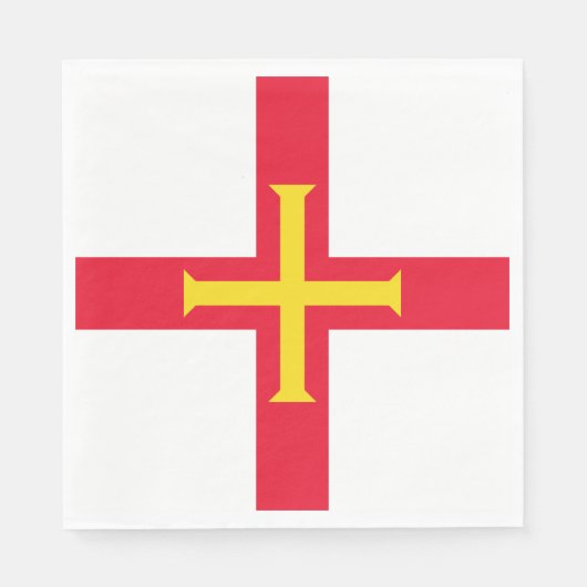 Guernsey vlag servet (Voorkant)