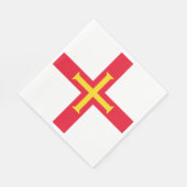 Guernsey vlag servet (Hoek)