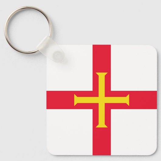 Guernsey vlag sleutelhanger (Voorkant)
