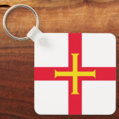 Guernsey vlag sleutelhanger (Voorkant)
