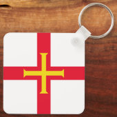 Guernsey vlag sleutelhanger (Achterkant)