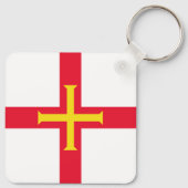Guernsey vlag sleutelhanger (Achterkant)