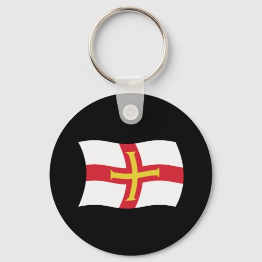 Guernsey Vlag Sleutelhanger (Voorkant)