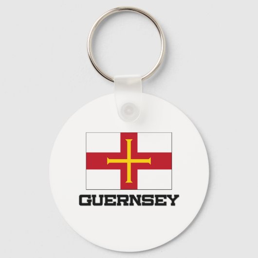Guernsey Vlag Sleutelhanger (Voorkant)