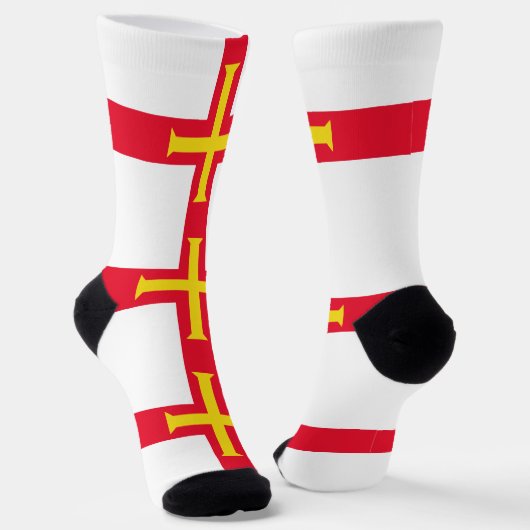 Guernsey vlag sokken (Gebogen)
