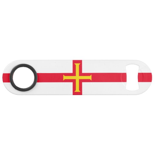 Guernsey vlag speed flessenopener (Voorkant (Horizontaal))