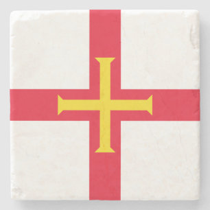 Guernsey Vlag Stenen Onderzetter